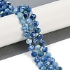 Natural Dyed White Jade Beads Strands G-H057-A22-03-2