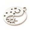 201 Stainless Steel Pendants STAS-G258-05P-4