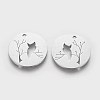 Non-Tarnish 201 Stainless Steel Pendants STAS-Q201-T400-2