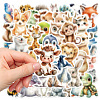 50Pcs PVC Adhesive Waterproof Stickers Self-Adhesive Stickers PW-WGD7067-01-4