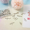36Pcs 9 Styles 201 Stainless Steel Connector Charms STAS-PJ0001-32-6