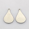 Tarnish Resistant Flat Teardrop 304 Stainless Steel Stamping Blank Tag Pendants STAS-N025-13-1