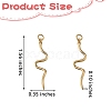 5Pcs Brass Micro Pave Cubic Zirconia Pendants ZIRC-SZ0002-94-2