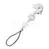 2Pcs Acrylic Fish Charm Mobile Straps HJEW-JM02682-5