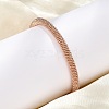 304 Stainless Steel Mesh Chain Bracelets for Women Men BJEW-Z087-19RG-2