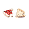 Christmas Theme Alloy Enamel Pendants ENAM-T020-10P-1