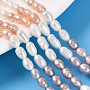 Three Color Natural Cultured Freshwater Pearl Beads Strands PEAR-N012-04D-01-1