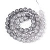 Spray Painted Crackle Glass Beads Strands DGLA-C002-8mm-02-6