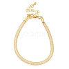 Brass Mesh Chain Bracelets for Women DIY-B066-02G-01-1