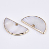 Natural Freshwater Shell Pendants X-SSHEL-R045-12-2