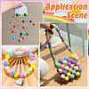 100Pcs Opaque Acrylic Beads OACR-PA0001-31B-5