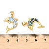 Brass Enamel Pendants KK-H534-01C-G-3