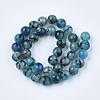 Dyed Natural Dragon Veins Agate Beads Strands G-Q462-128C-8mm-2