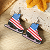 American Flag Independence Day Wood Dangle Earrings and Accessories PL5125-2-1