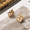 Brass Stud Earring Findings KK-TA0007-13G-4