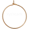 Beebeecraft 20Pcs Brass Hoop Earrings Findings KK-BBC0001-89B-1