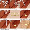 320 Sets 4 Colors 2 Sizes Iron Semi-Tublar Collision Rivets Kits DIY-WH0304-489-6