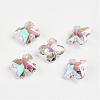Faceted K9 Glass Charms EGLA-P026-A01-1