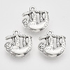 Tibetan Style Alloy Pendants TIBEP-T009-11AS-RS-1