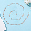 10Pcs 667 Stainless Steel Paperclip Chain Necklaces NJEW-BBC0001-48C-P-7