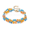 Glass Seed Beads Stretch Bracelets for Women BJEW-MZ00120-2