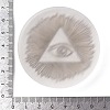 Flat Round Natural Selenite Slice Coasters DJEW-C015-02E-3