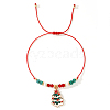 Imitation Pearl & Glass Beads Braided Bracelets CA6370-6-1
