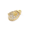 Christmas Series Brass Micro Pave Cubic Zirconia Pendants KK-Q010-01G-03A-2