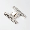 9 Strands Alloy and Brass Fold Over Clasps PALLOY-N0112-04P-1