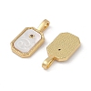 Rack Plating Brass Micro Pave Cubic Zirconia Pendants KK-U032-90G-12-2