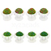 GOMAKERER 8Pcs 4 Styles Resin Simulated Flower Bed AJEW-GO0001-71-1