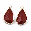 Natural Red Jasper Pendants G-N326-136-03-1