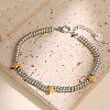 304 Stainless Steel Beaded Bracelets for Women WG7B0C0-02-2