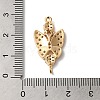 Brass Micro Pave Cubic Zirconia Connector Charms KK-C062-053G-03-3