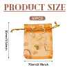 50Pcs Heart Printed Organza Bags OP-TADJ0001-01E-3