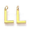 Brass Enamel Pendants KK-R139-02L-1