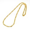 304 Stainless Steel Figaro Chain Necklace Making X-STAS-A028-N023G-1