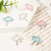 6Pcs 6 Styles Opaque Resin Pendants FIND-TA0002-50-11