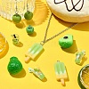 30Pcs 6 Styles Opaque Resin Pendants RESI-YW0001-67A-6