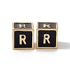 Rack Plating Brass Enamel Beads KK-B060-04G-01R-2