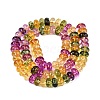 Crackle Transparent Glass Beads Strands GLAA-N074-02A-03-2