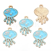 Sea Animal Alloy Enamel Pendants PW-WGE87A6-10-1