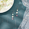 1000Pcs 10 Style 304 Stainless Steel Eye Pins STAS-UN0024-72-3