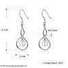 925 Sterling Silver Dangle Earrings EJEW-BB30534-P-2