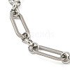 Non-Tarnish 304 Stainless Steel Oval Link Chains Bracelets for Men & Women BJEW-D042-09P-2