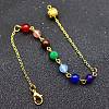 Natural Gemstone Dowsing Pendulums Chains LS-PW-WG739B0-02-1
