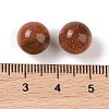 Synthetic Goldstone No Hole Sphere Beads G-K353-04A-25-3