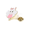 Black Golden Zinc Alloy Brooches JEWB-E037-06G-01-3