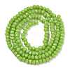 Opaque Solid Color Glass Beads Strands EGLA-A034-P8mm-D30-2