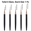 5Pcs Plastic Nail Art Line Brush AJEW-WH20816-069B-2